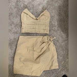 Zara Striped Two Piece Set